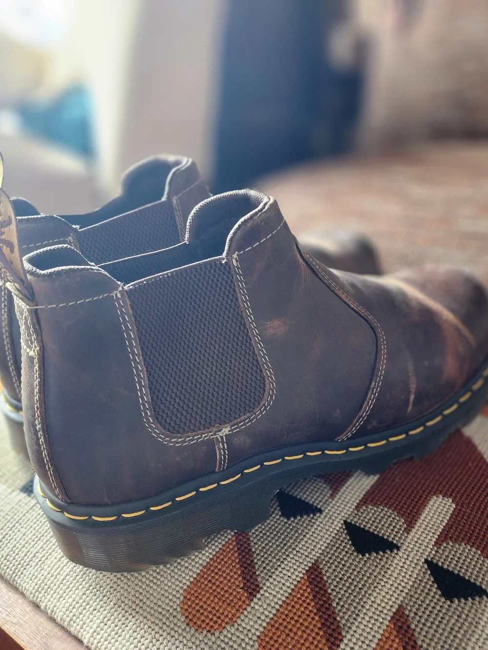 Dr Martens Penly Chelsea Boots Mens 14 Brown Greenland Leather Unworn Deadstock
